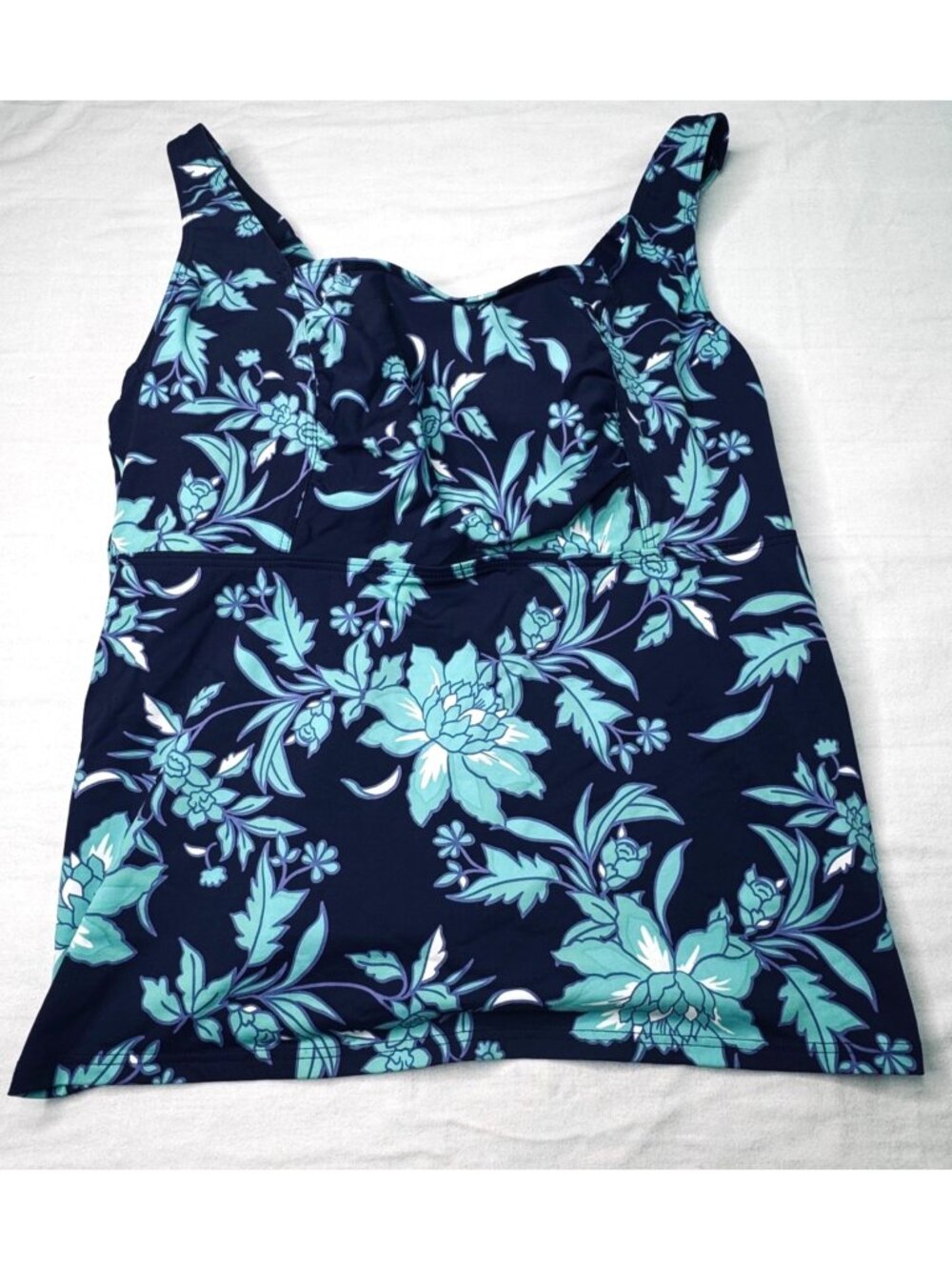 Lands End Tankini size 16WL 16 Long Underwire